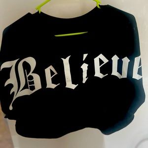 Cropped Believe Oversised shirt